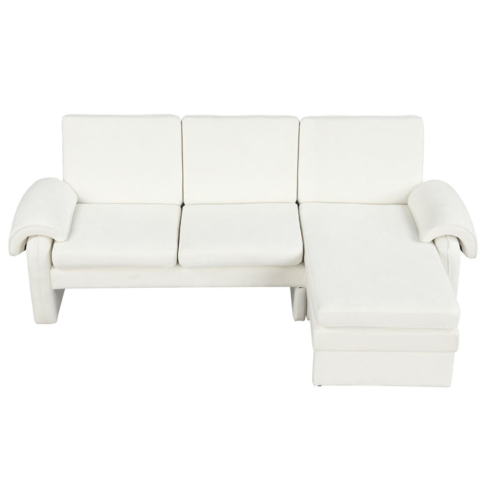 Convertible Futon Sofa Bed With Adjustable Backrest, Reversible Chaise Lounge And 2 Removable Armrest Pillows