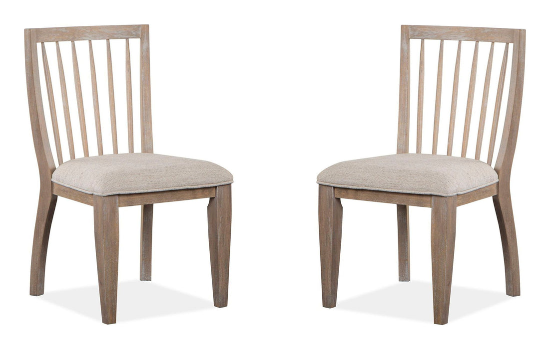 Ainsley - Dining Side Chair With Upholstered Seat (Set of 2) - Cerused Khaki
