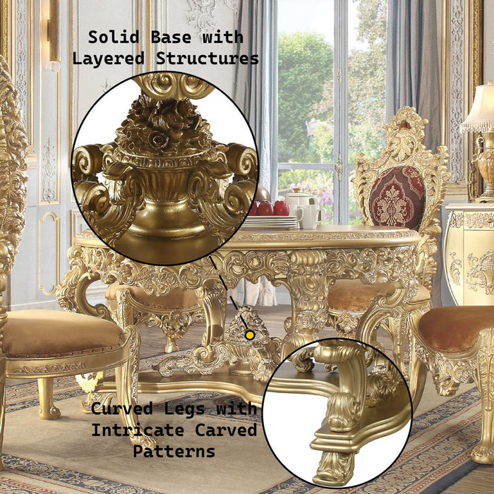 Bernadette - Round Dining Table - Gold