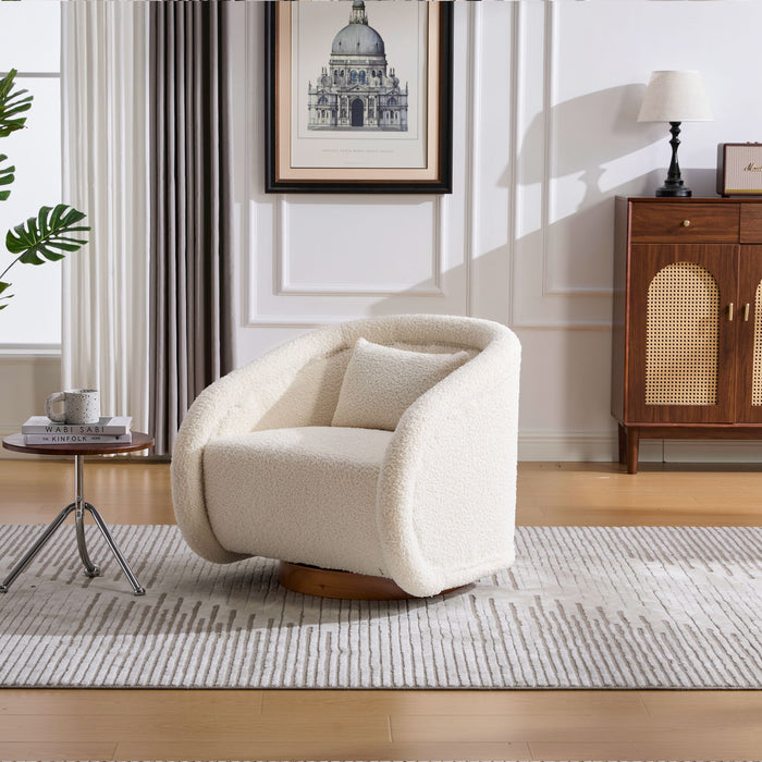 Swivel Accent Chair With 360 Degree Rotating