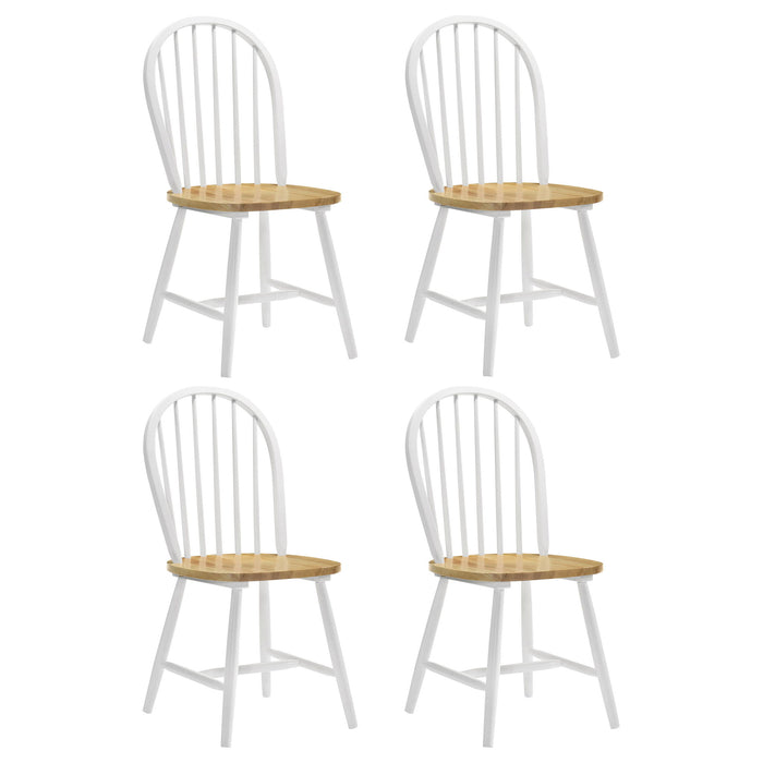 Cinder Wood Dining Side Chair White (Set of 4)