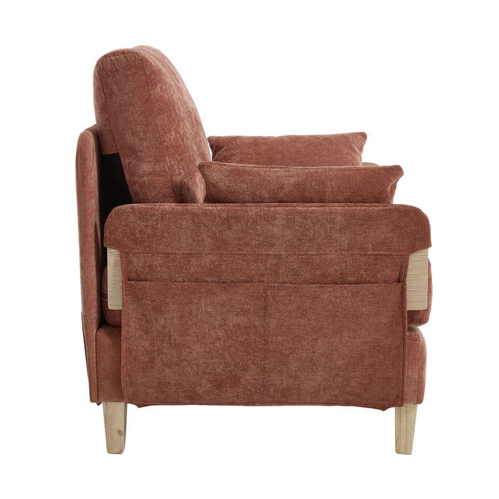 Mid Century Modern Foldable Sofa Bed, 3 In 1 Convertible Sleeper With 3 Pillows