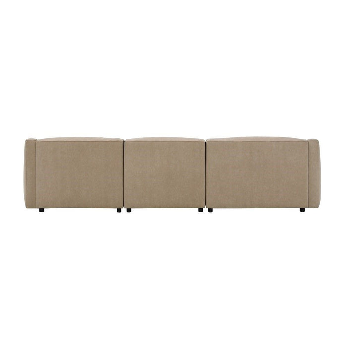 Veata - Sectional Sofa - Light Brown Suede