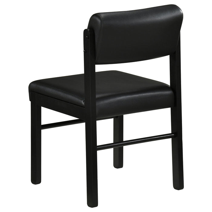 Hamlyn 5-piece Round Wood Dining Set Black
