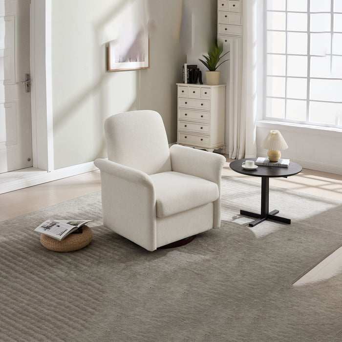 Modern Swivel Barrel Accent Chair With Base