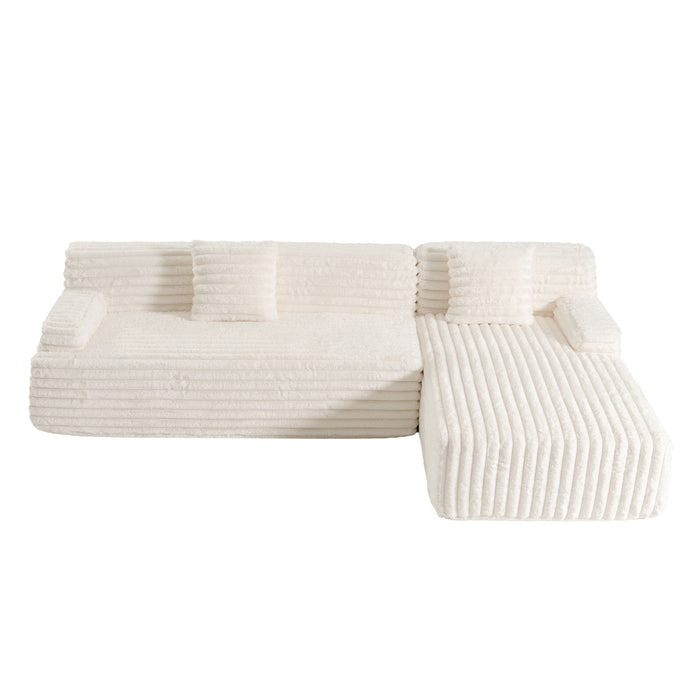 Cloud Sectional Sofa Upholstered Couch Free Combined Sofa