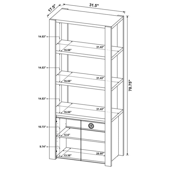 Laurelton - 3 Piece Entertainment Center TV Stand - Light Oak