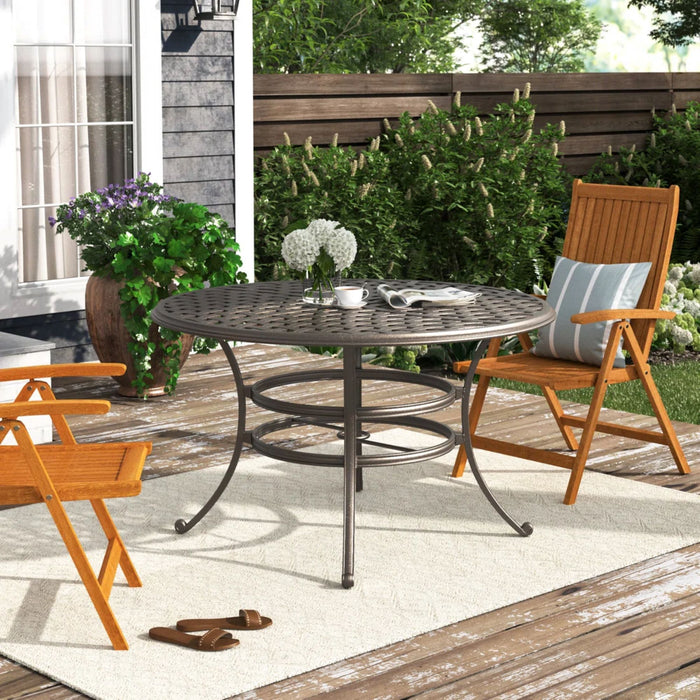 Round Dining Table - Espresso Brown