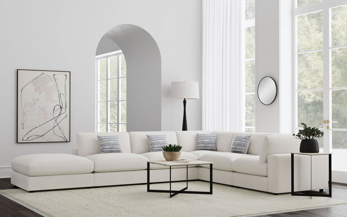Serene 6-piece Upholstered Modular Sectional Sofa Beige