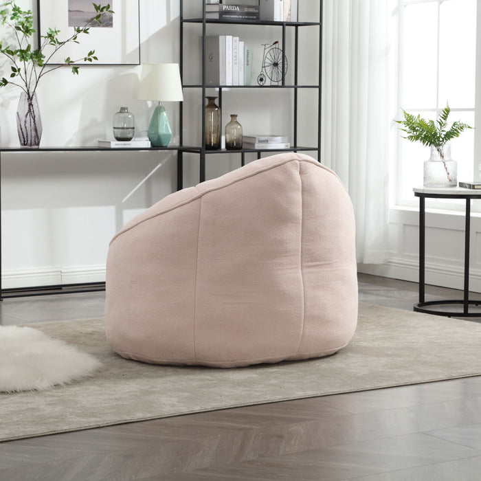 Bedding Bean Bag Sofa Chair High Pressure Foam With Footrest