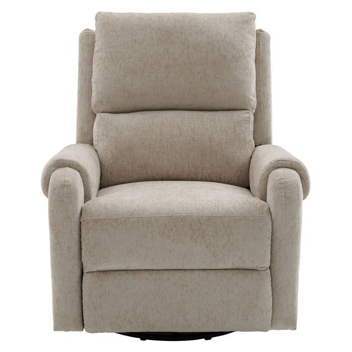 Manual Recliner Massage Chair With Swivel Rocker, 8 Massage Modes, Side Storage Pocket