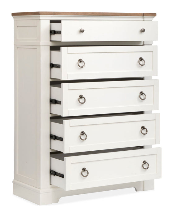 Kingston - Drawer Chest - Whisper White And Cerused Nutmeg