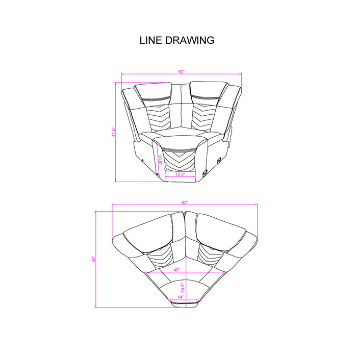 Raize - Sectional - Ash