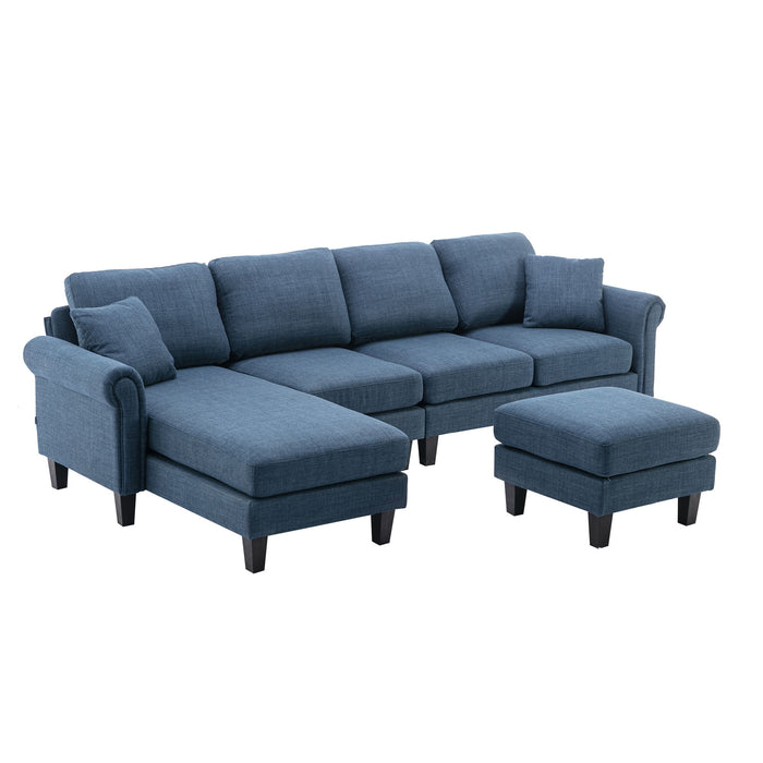 Coolmore Accent Sofa / Living Room Sofa Sectional Sofa - Sky Blue