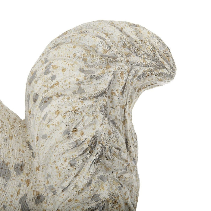 Resin Standing &amp; Lying Down Squirrel Rustic, For Harvest Festival Fall Festival &amp; Thanksgiving Table Decorations (Set of 2) - Antique Cream