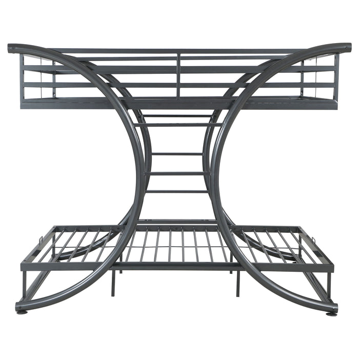 Weston - Bunk Bed Full Over Full - Gunmetal