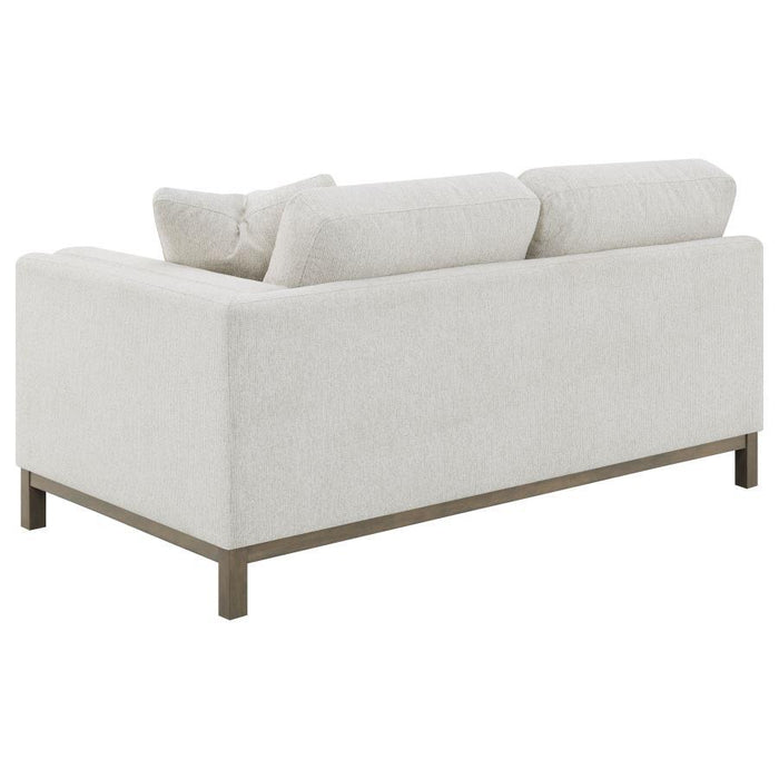 Geneva - Boucle Upholstered Sectional Chaise Sofa - Sand