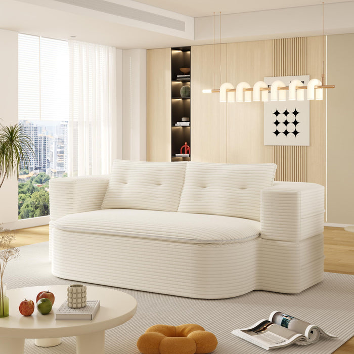 Convertible Floor Sofa Bed With Multi Functional Blanket