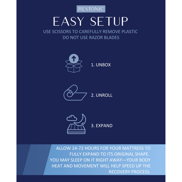 Comfort Care - Hybrid Restful Nights Plush Mattress With 12 Piece Comfort Bedding Pack