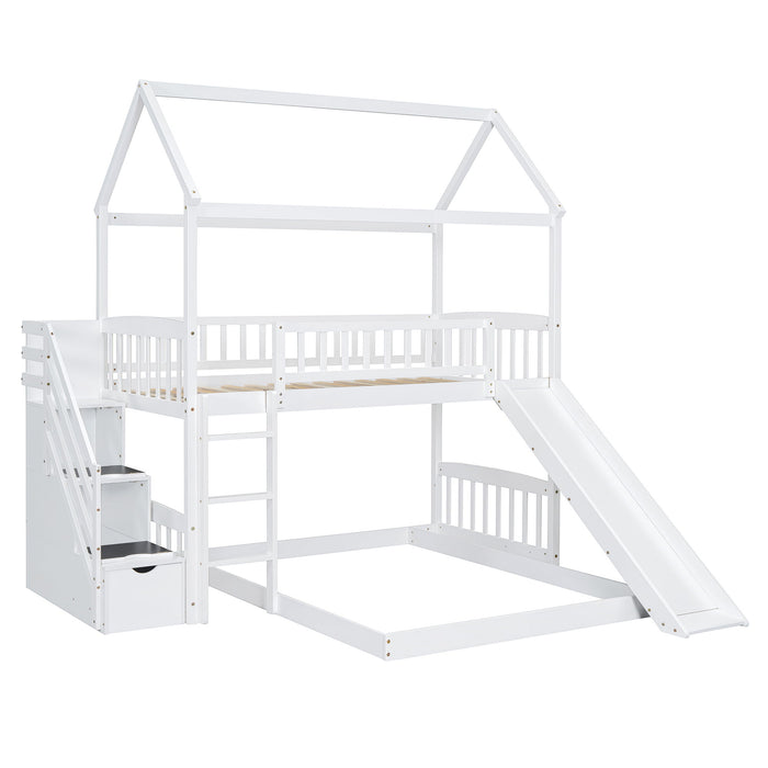 House Bunk Bed With Slide