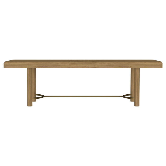 Arini 7-piece Extension Leaf Dining Table Set Sand Wash and Black