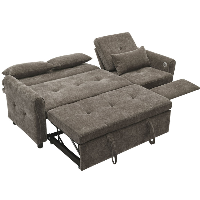 3 Seater Sofa Bed And Reversible Recliner