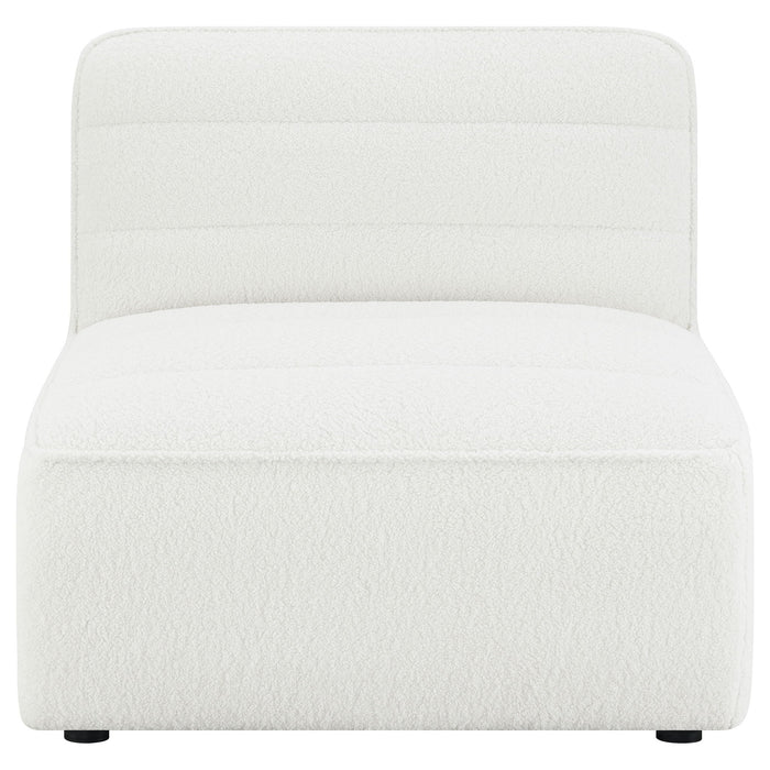 Sunny Upholstered Armless Chair Natural