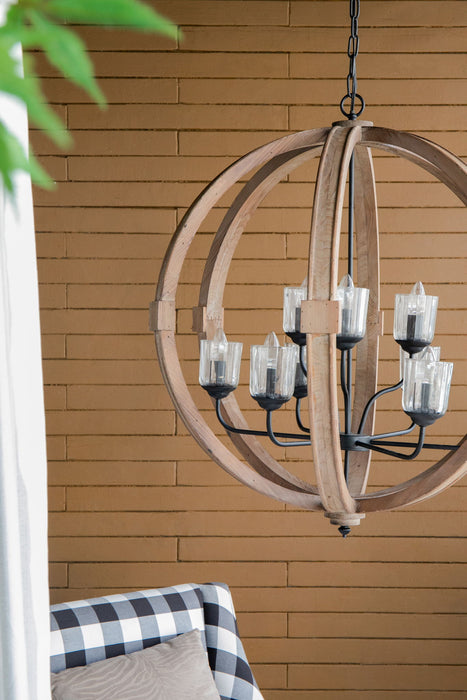 Chandelier, Hanging Light Fixture With Adjustable Chain For Kitchen, Bulb Not Included