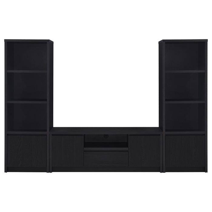 Winfield 3-piece Entertainment Center 60-inch TV Stand Black