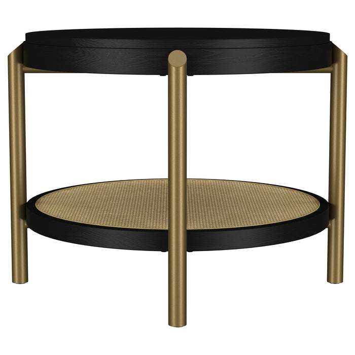 Benson - Round Table With Storage Shelf