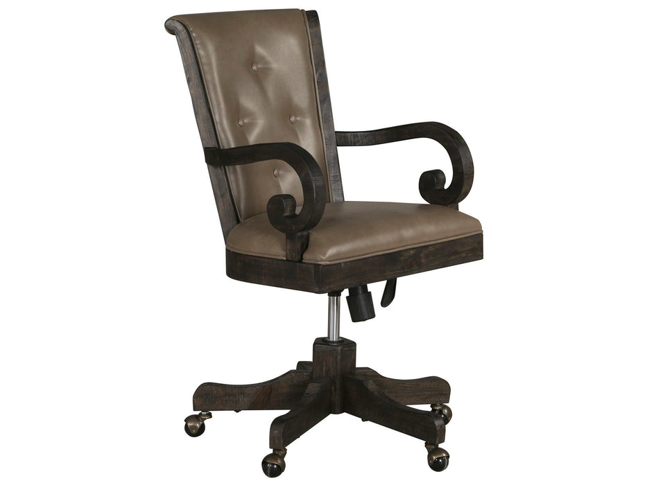 Bellamy - Fully Upholstered Desk Chair - Peppercorn
