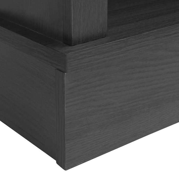 Fireplace TV Stand For Tvs Up To 65", Entertainment Center With 23" Electric Fireplace, Farmhouse TV Stand Industrial Media Console With Sliding Barn Door For Living Room - Dark Gray