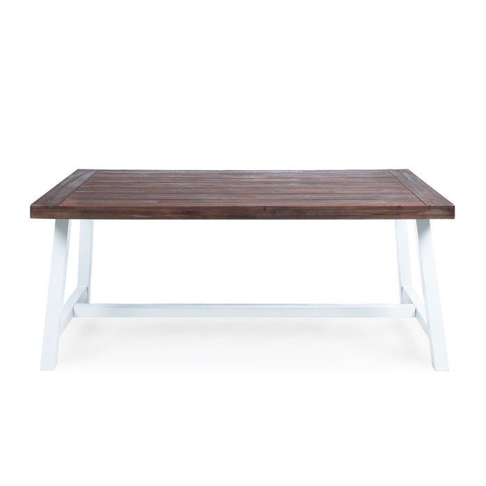 Outdoor Sandblast Finish Acacia Wood Dining Table