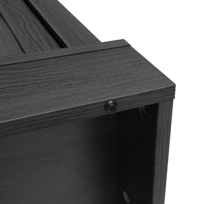 Fireplace TV Stand For Tvs Up To 65", Entertainment Center With 23" Electric Fireplace, Farmhouse TV Stand Industrial Media Console With Sliding Barn Door For Living Room - Dark Gray