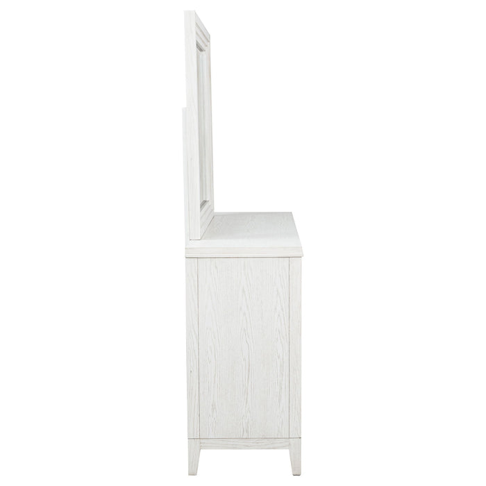 6 Drawer Dresser & Mirror - White