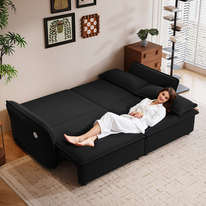 2 In 1 Convertible Sofa Bed, Multi Functional Living Room Furniture
