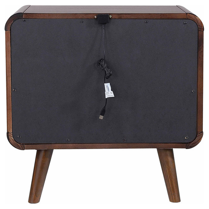 2 Drawer Nightstand - Walnut