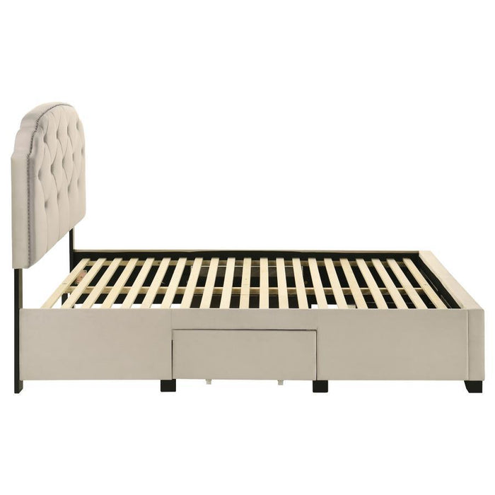 Marianna - 4-Drawer Upholstered Storage Bed