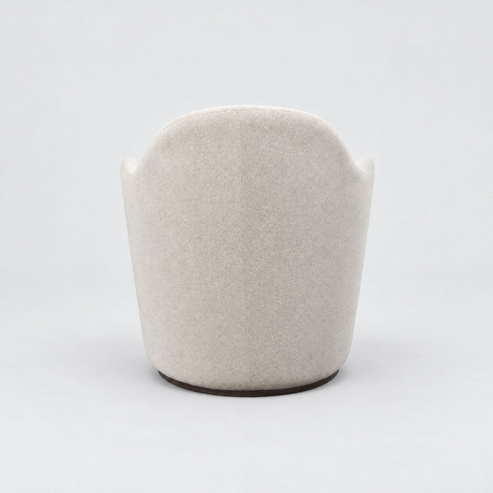 Cocoa - Swivel Barrel Chair With 360° Rotation - Ivory