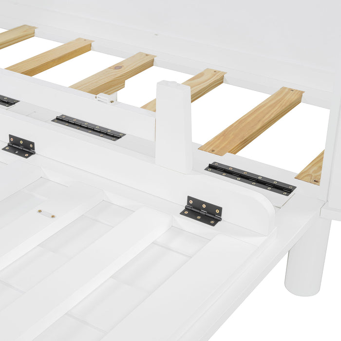 Murphy Bed With Hidden Storage & Modern Woven Design