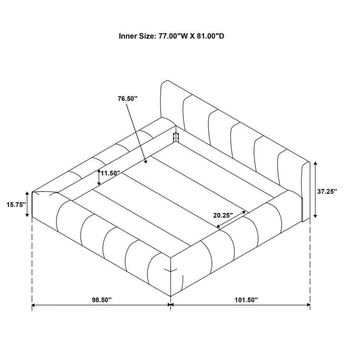 Wilshire - Upholstered Platform Bed