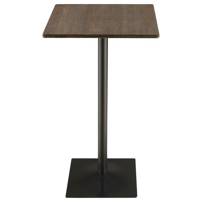 Staccato - 3 Piece Square Bar Table Set - Dark Brown