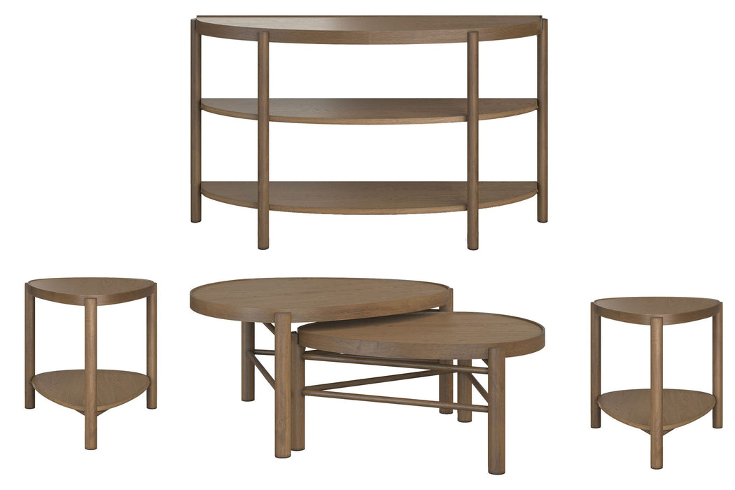 Hadleigh Brown - Nesting Cocktail Table Set