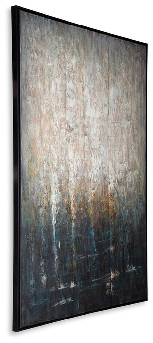 Montgain - Wall Art - Tan / Black