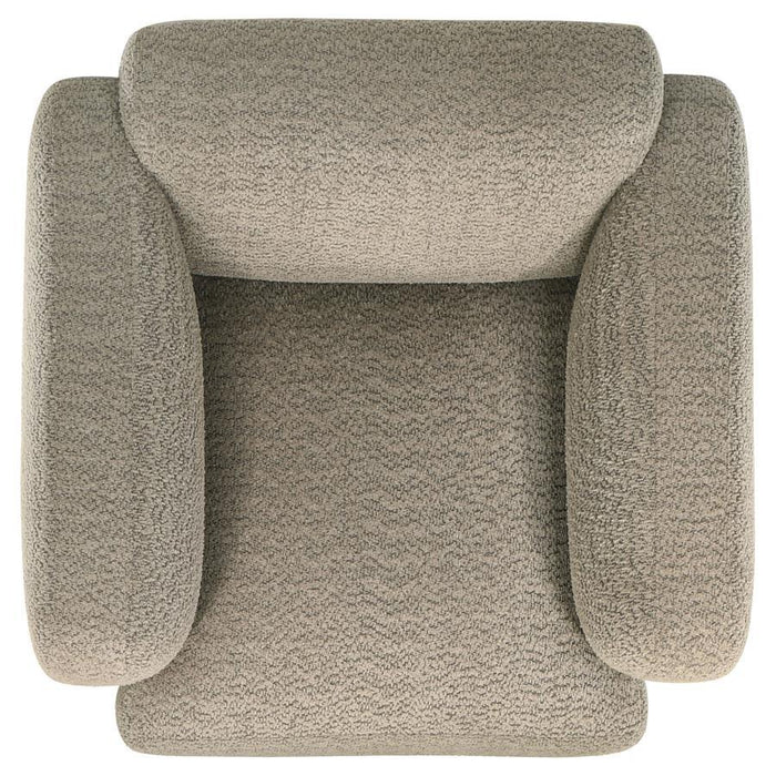 Dorset - Fabric Upholstered Round Track Arm Accent Chair