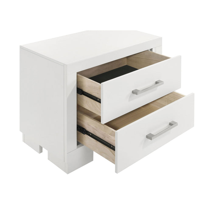 Copper - 2 Drawer Rectangular Nightstand