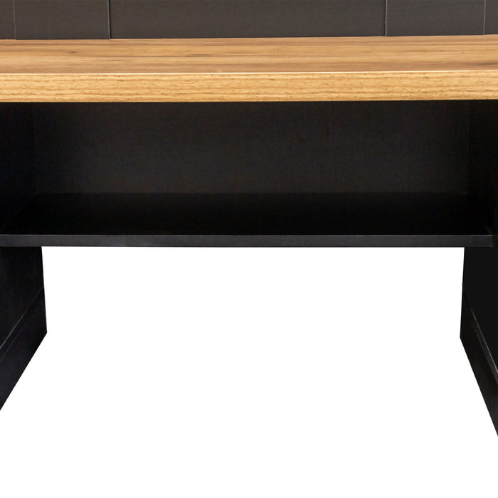 Farmhouse 4 In 1 Hall Tree With Wood Grain Bench And Top