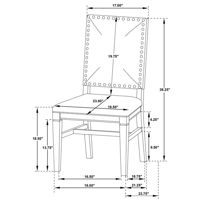 Middleton - Extension Leaf Dining Set With Upholstered Chairs