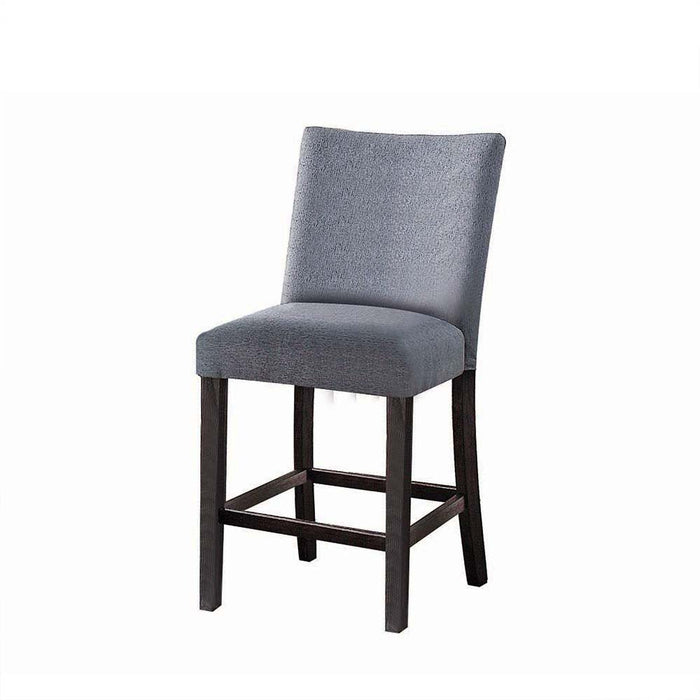Yelena - Counter Height Chair Set of 2) - Fabric & Weathered Espresso