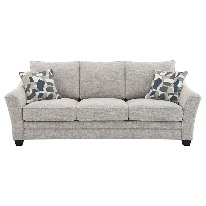 Mingle ] Upholstered Sofa - Light Gray